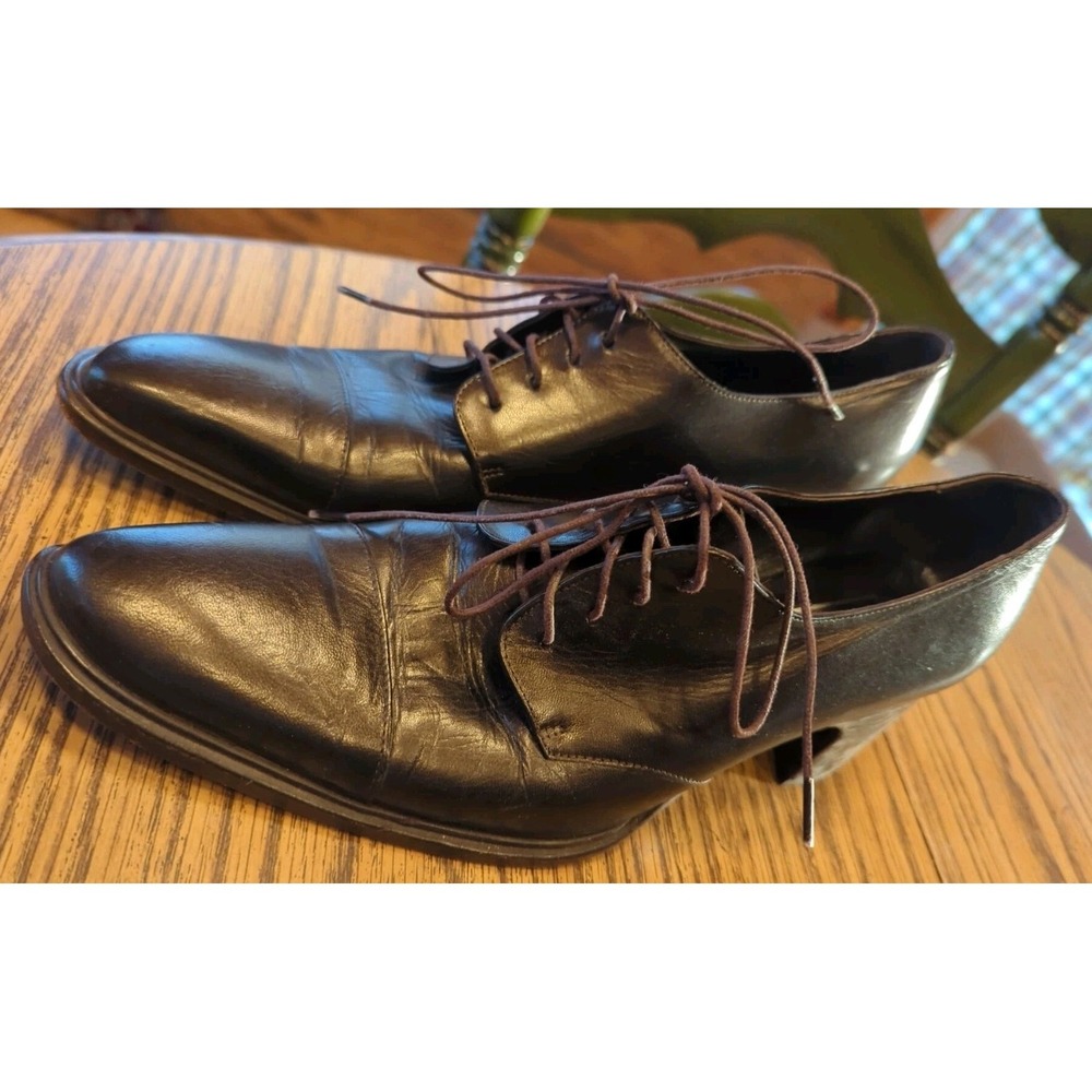 Vivien Lee Women's Designer Heels Loafers Lace Up Comfort EU 38‎ 1/2 - US Size 8